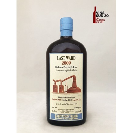 RHUM HABITATION VELIER - LAST WARD - 9 ANS - 59°- 70CL - BARBADOS