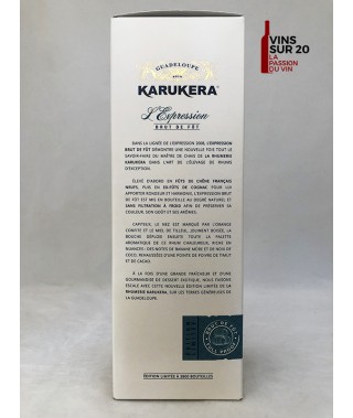 RHUM KARUKERA - L'EXPRESSION BRUT DE FÛT - 50.1° - 70CL - MARTINIQUE