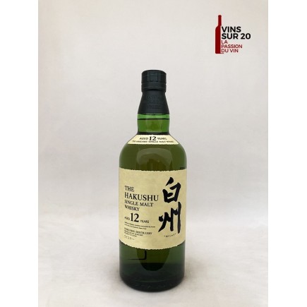 HAKUSHU - SINGE MALT - 12 ANS -  43° - 70CL - JAPON