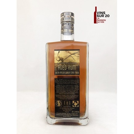 RHUM MHOBA - AMERICAN OAK - AGED RUM - 43° - 70CL - AFRIQUE DU SUD