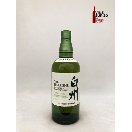 HAKUSHU DISTILLER'S RESERVE - SINGLE MALT JAPANESE WHISKY -  43° - 70CL - JAPON