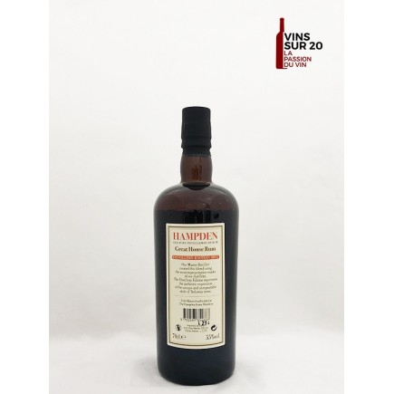 RHUM THE HAMPDEN - GREAT HOUSE - 2021 - 55° - 70CL