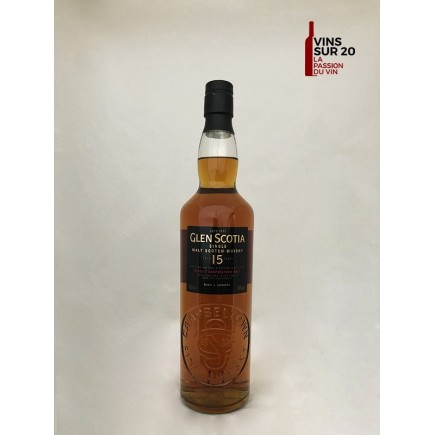 GLEN SCOTIA - 15 ANS - SINGLE MALT - 46° - 70 CL