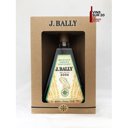RHUM J.BALLY - BRUT DE FÛT - CONQUÊTE - 2006 - 57.5° - 70CL