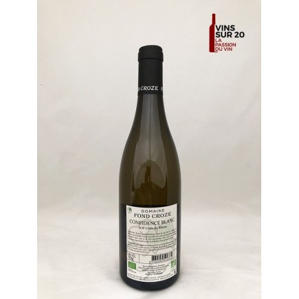 DOMAINE FOND CROZE - CONFIDENCE BLANC - 2019