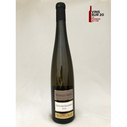 DOMAINE WUNSCH ET MANN - GEWURZTRAMINER - VENDANGES TARDIVES - 2018